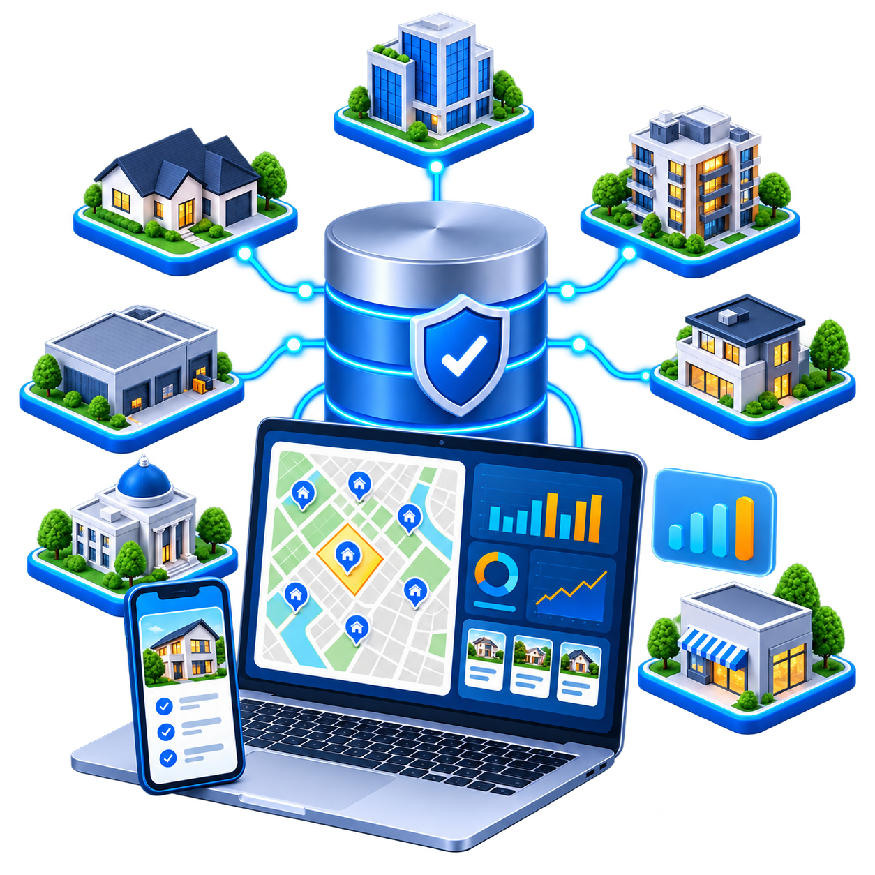 Monitoring and master property database
